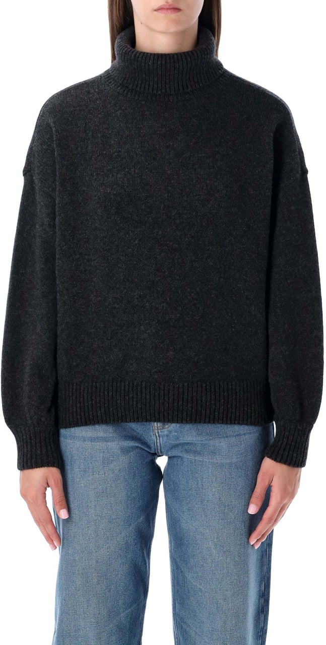 Sessùn Niko High Neck Carbonella Grey Donkergrijs