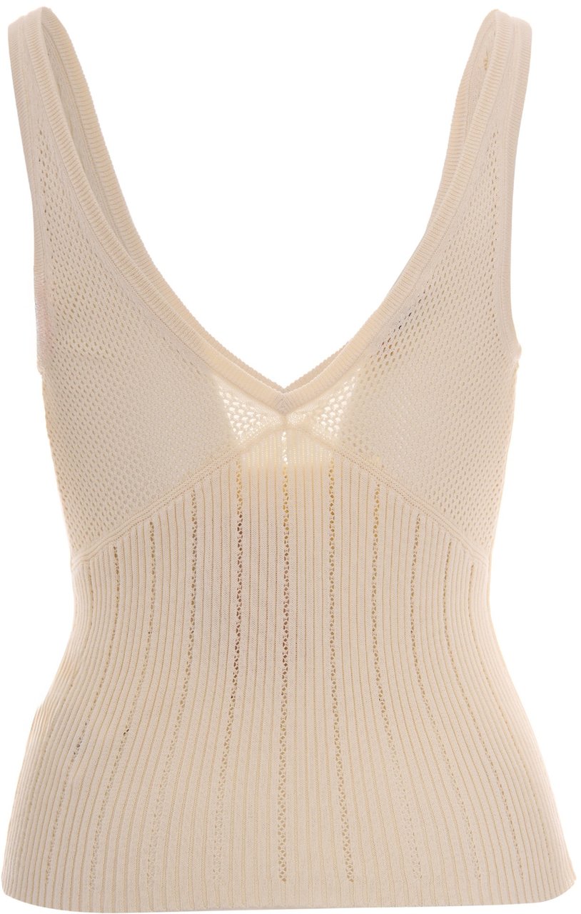 Sessùn Top Fleur De Sel Wit