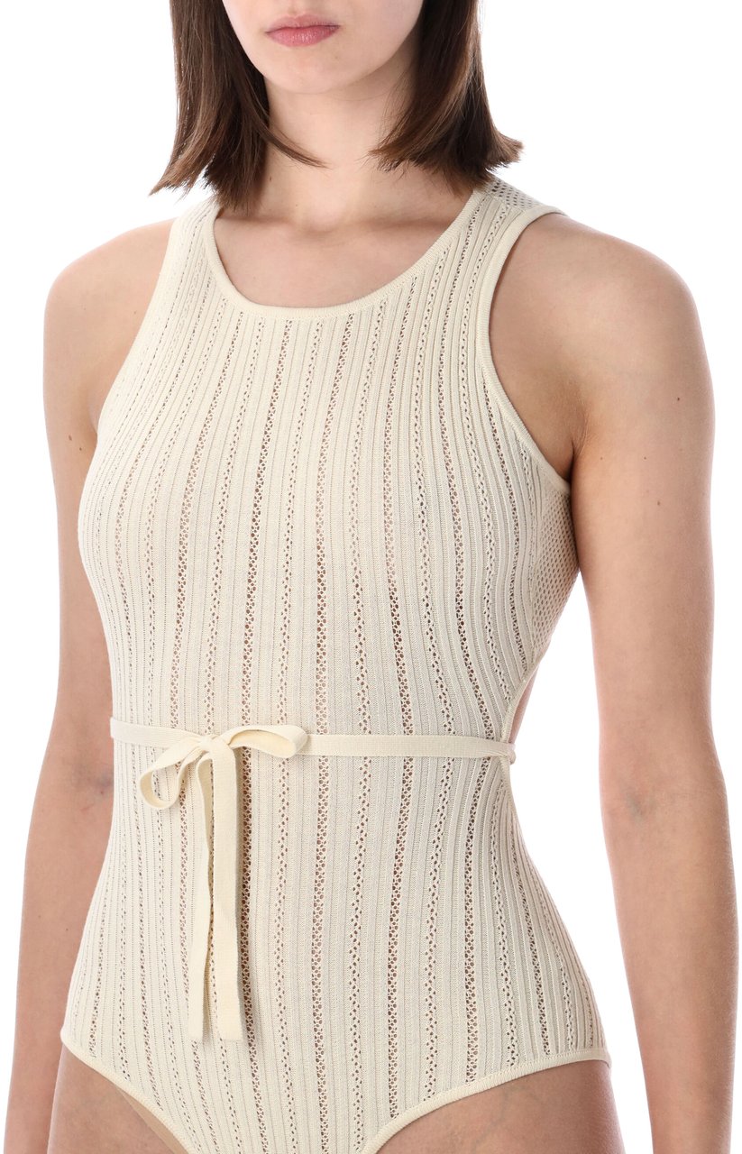 Sessùn Andrade Body Pointelle Fleur De Sal Wit