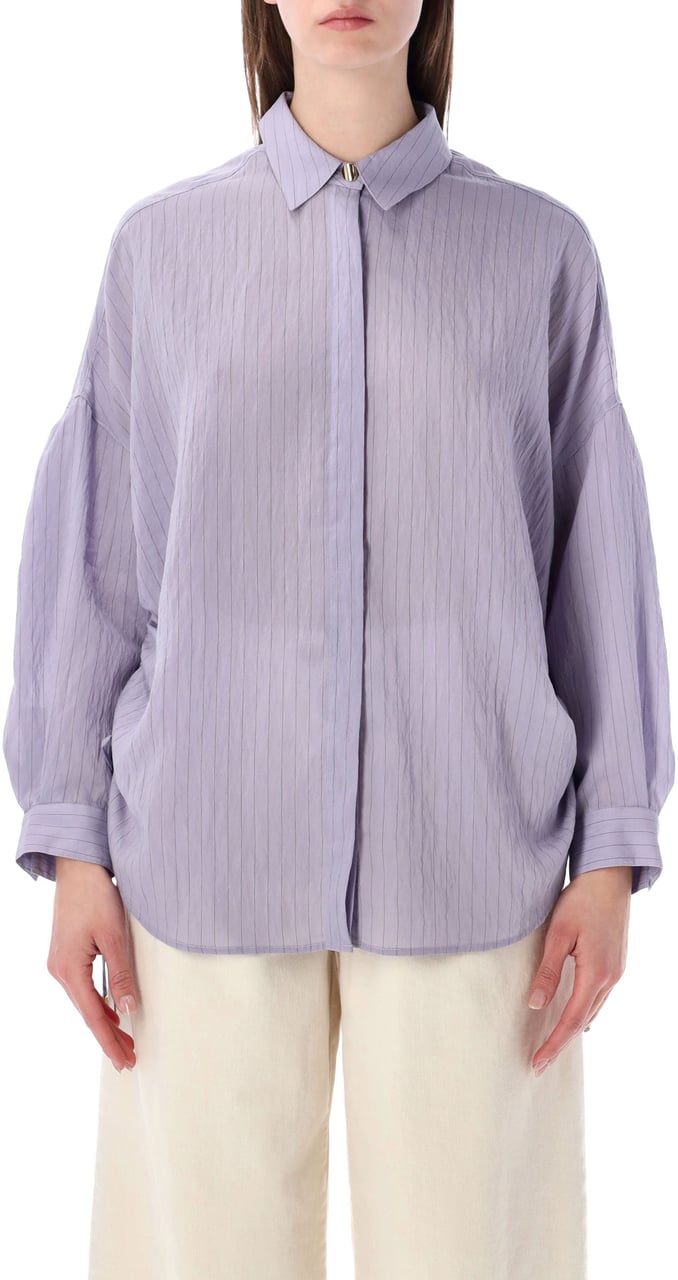 Sessùn Danie Shirt Striped Lilac Stone Paars