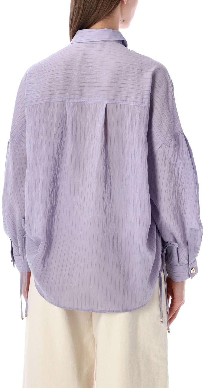 Sessùn Danie Shirt Striped Lilac Stone Paars