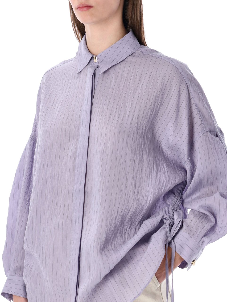 Sessùn Danie Shirt Striped Lilac Stone Paars