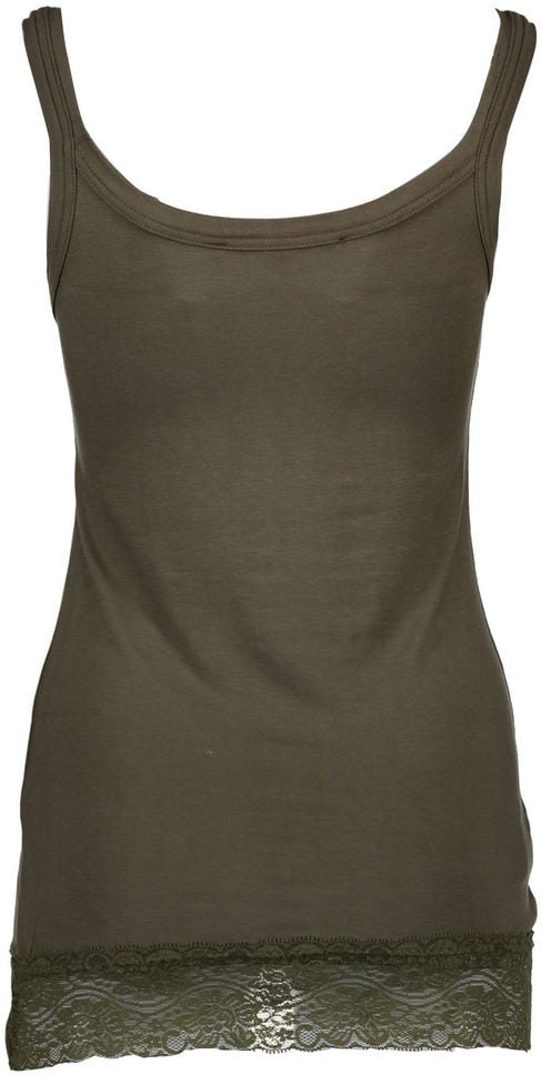 Silvian Heach Verde Cotton Women T-Shirt Groen