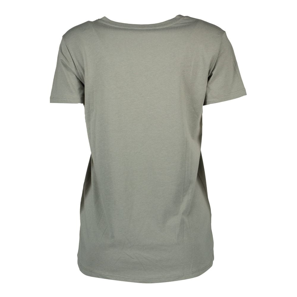 Silvian Heach Verde Cotton Women T-Shirt Groen