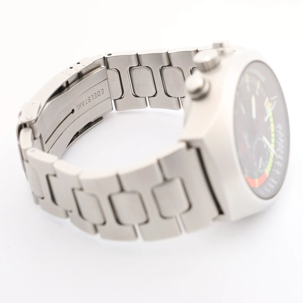 Sinn SINN Achilles Chronograph 157.EZM-4 157.12859 SS AT Watch with Black Dial Zwart