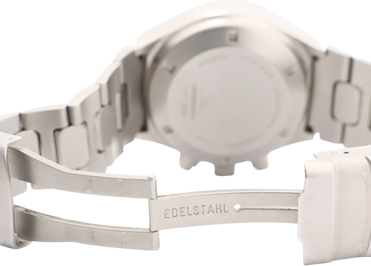 Sinn SINN Achilles Chronograph 157.EZM-4 157.12859 SS AT Watch with Black Dial Zwart