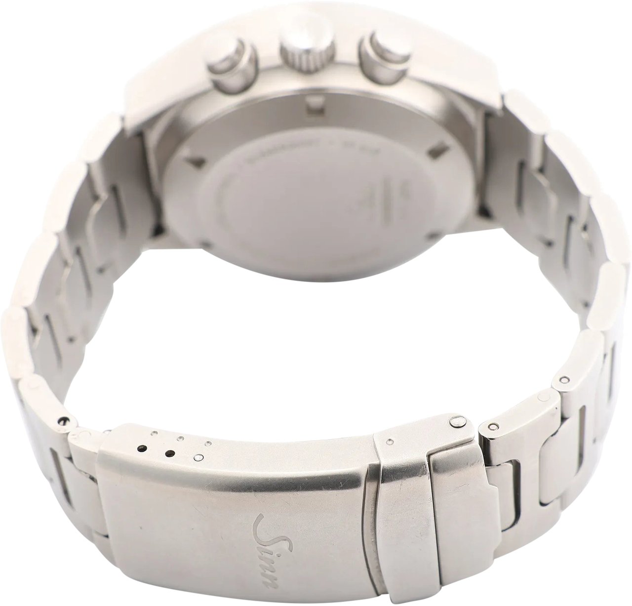 Sinn SINN Achilles Chronograph 157.EZM-4 157.12859 SS AT Watch with Black Dial Zwart