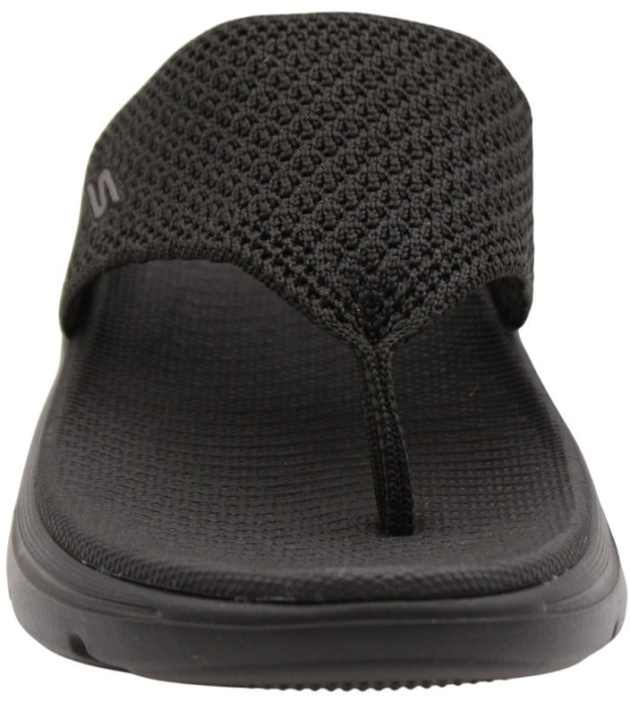 Skechers Teenslipper Black Zwart