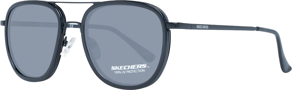 SKECHERS Black Metal Sunglasses Zwart