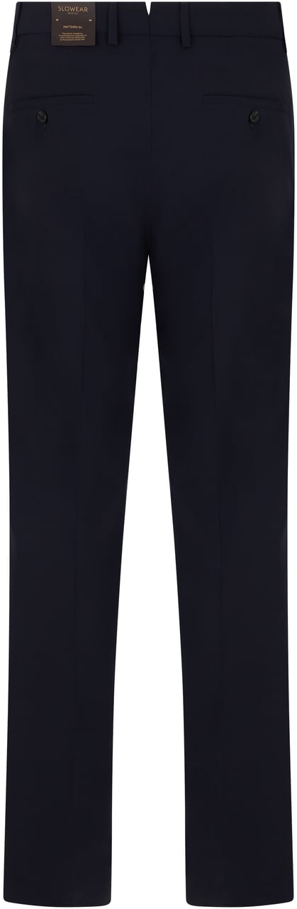 Slowear Regular fit pants in Chinolino Blauw