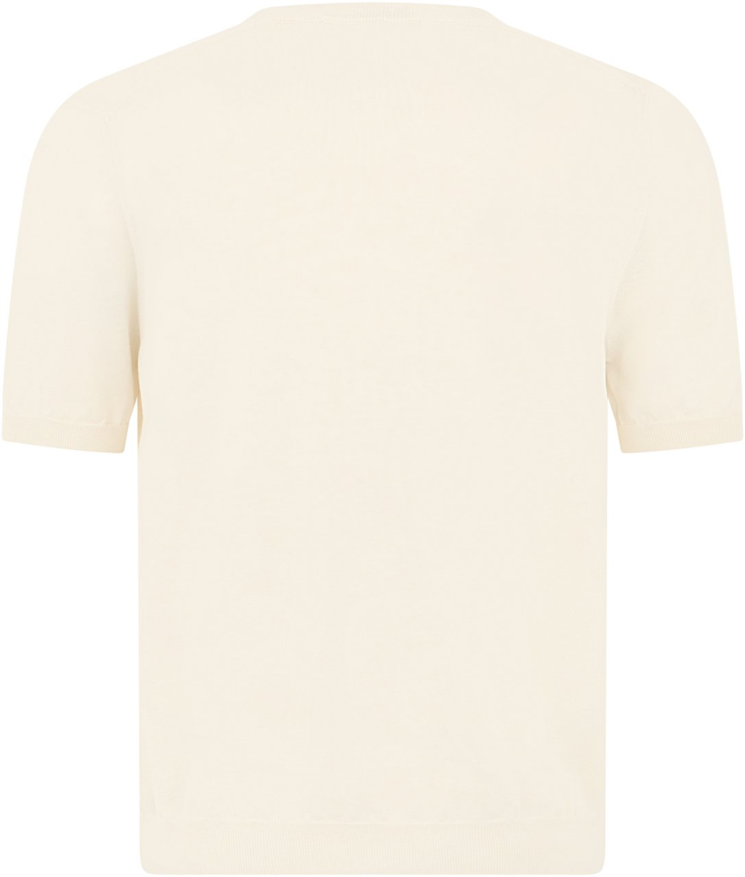 Slowear Cotton sweater with short sleeves Neutraal