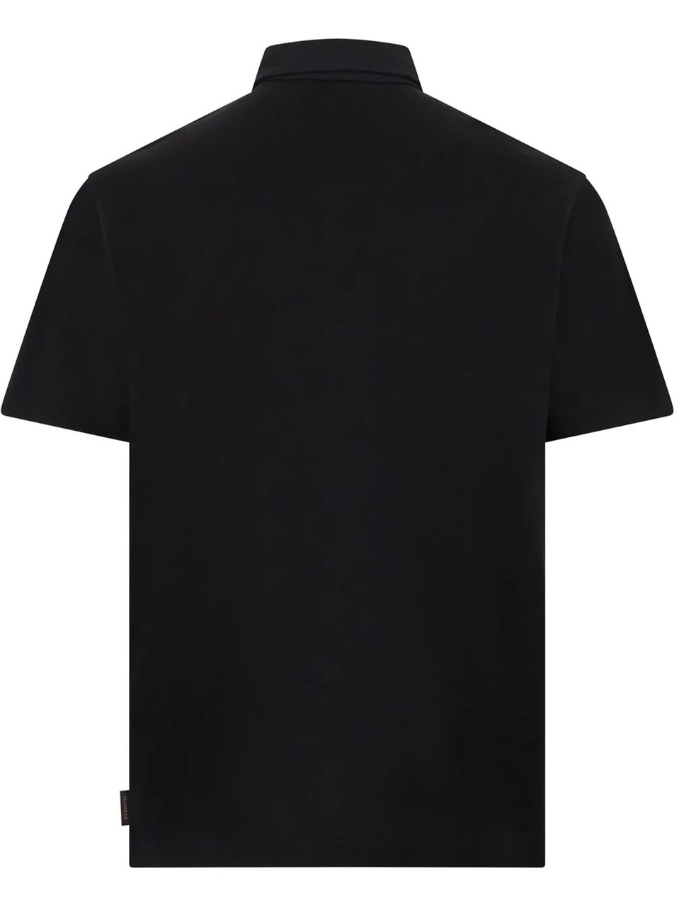Slowear Black Classic Pima Cotton Polo Shirt Zwart