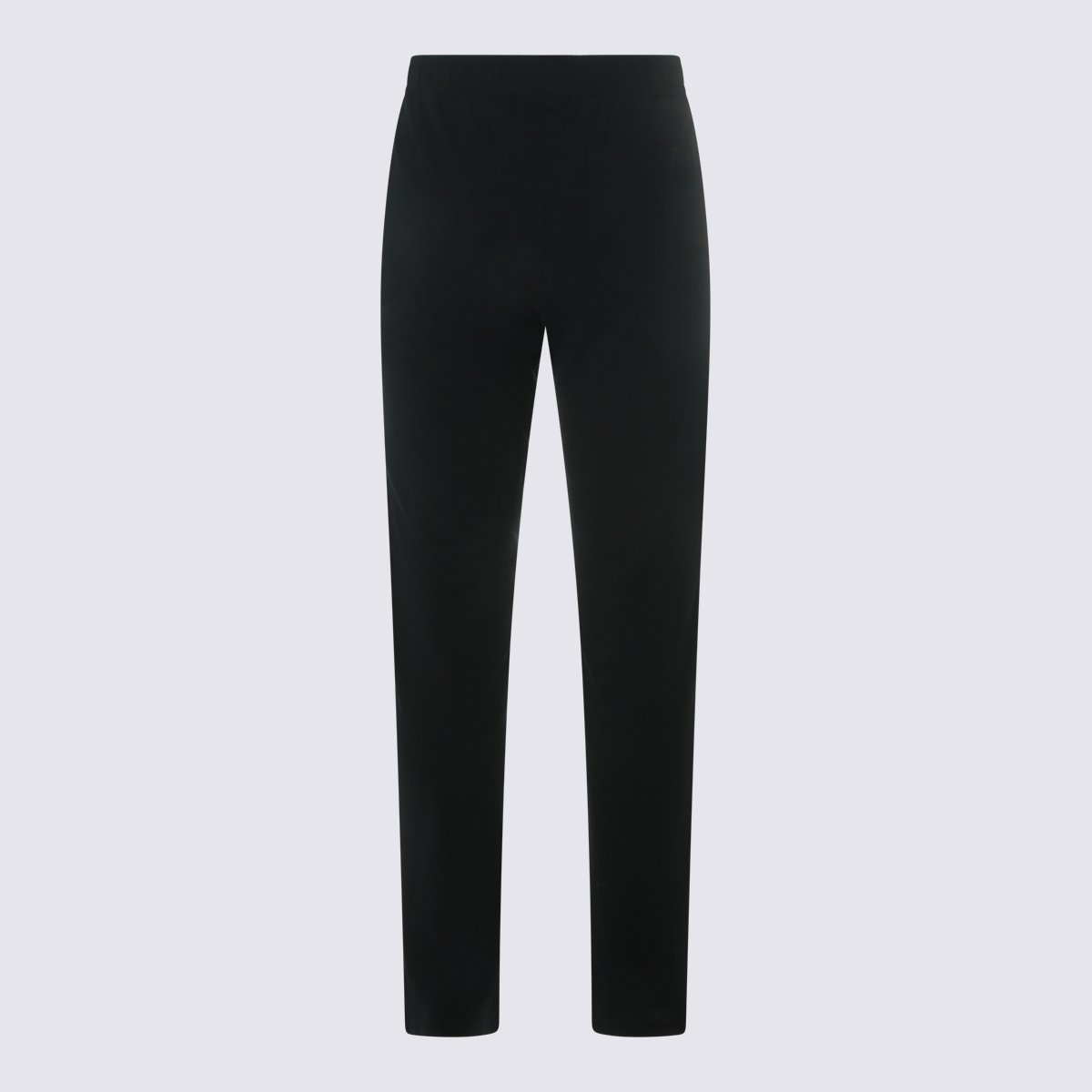 Slowear Straight-Leg Trousers With Elastic Waistband And Side Pockets Zwart