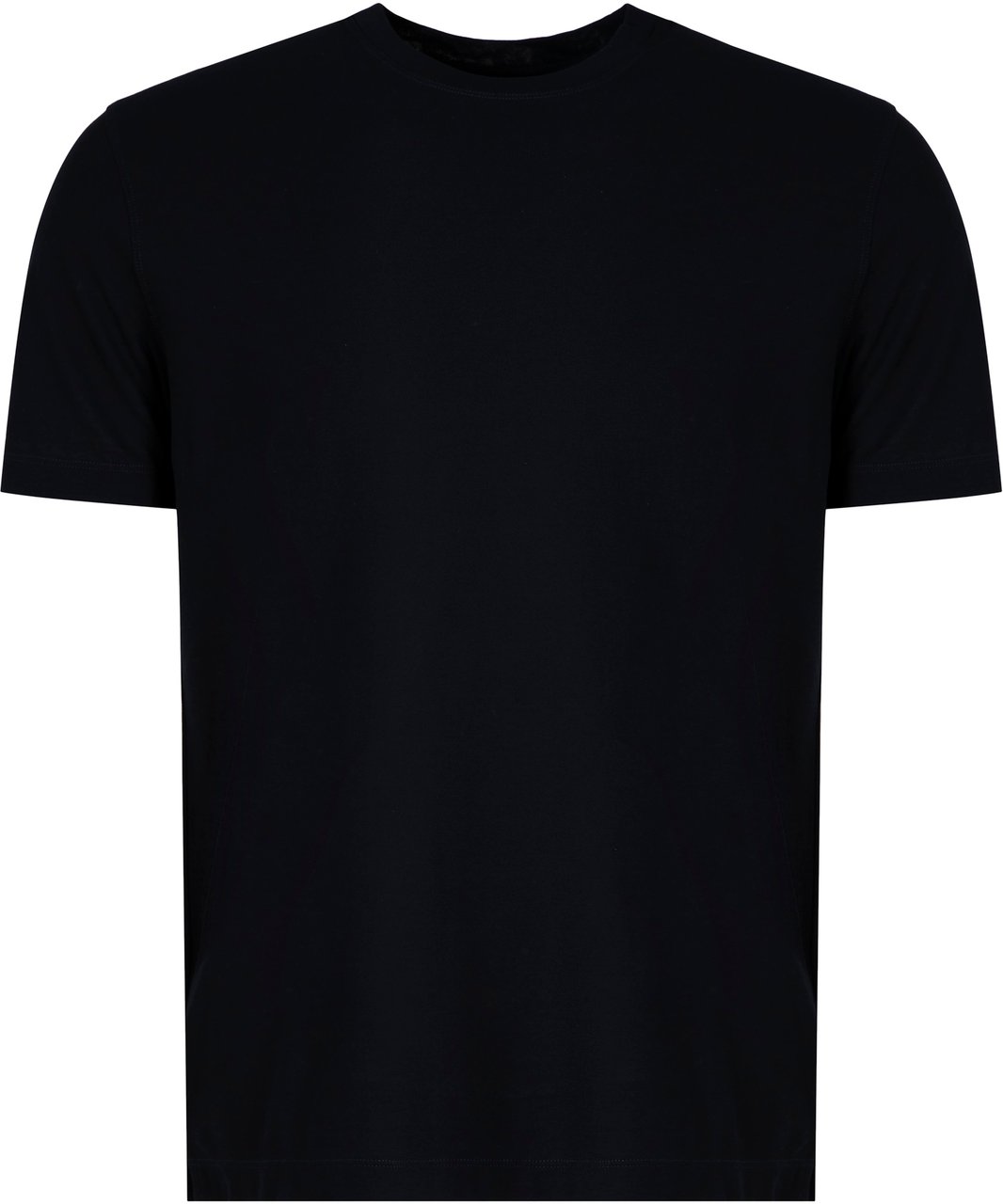 Slowear Cotton crew-neck T-shirt Zwart