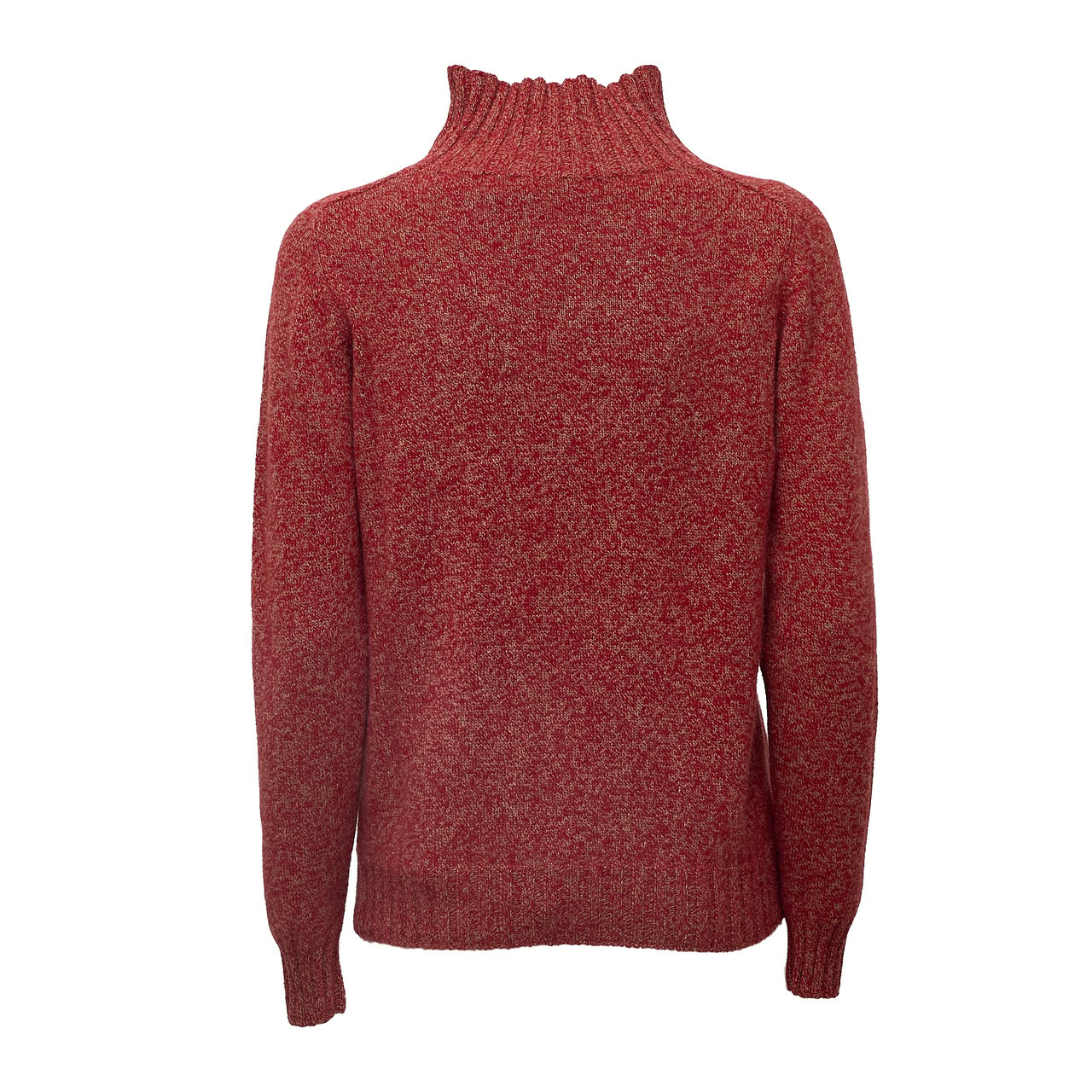 Slowear Mart Regular Fit Mock Neck Sweater Maroon
