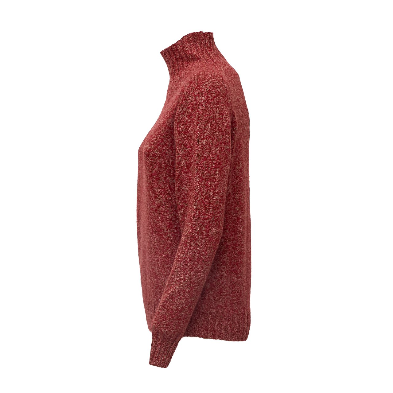 Slowear Mart Regular Fit Mock Neck Sweater Maroon