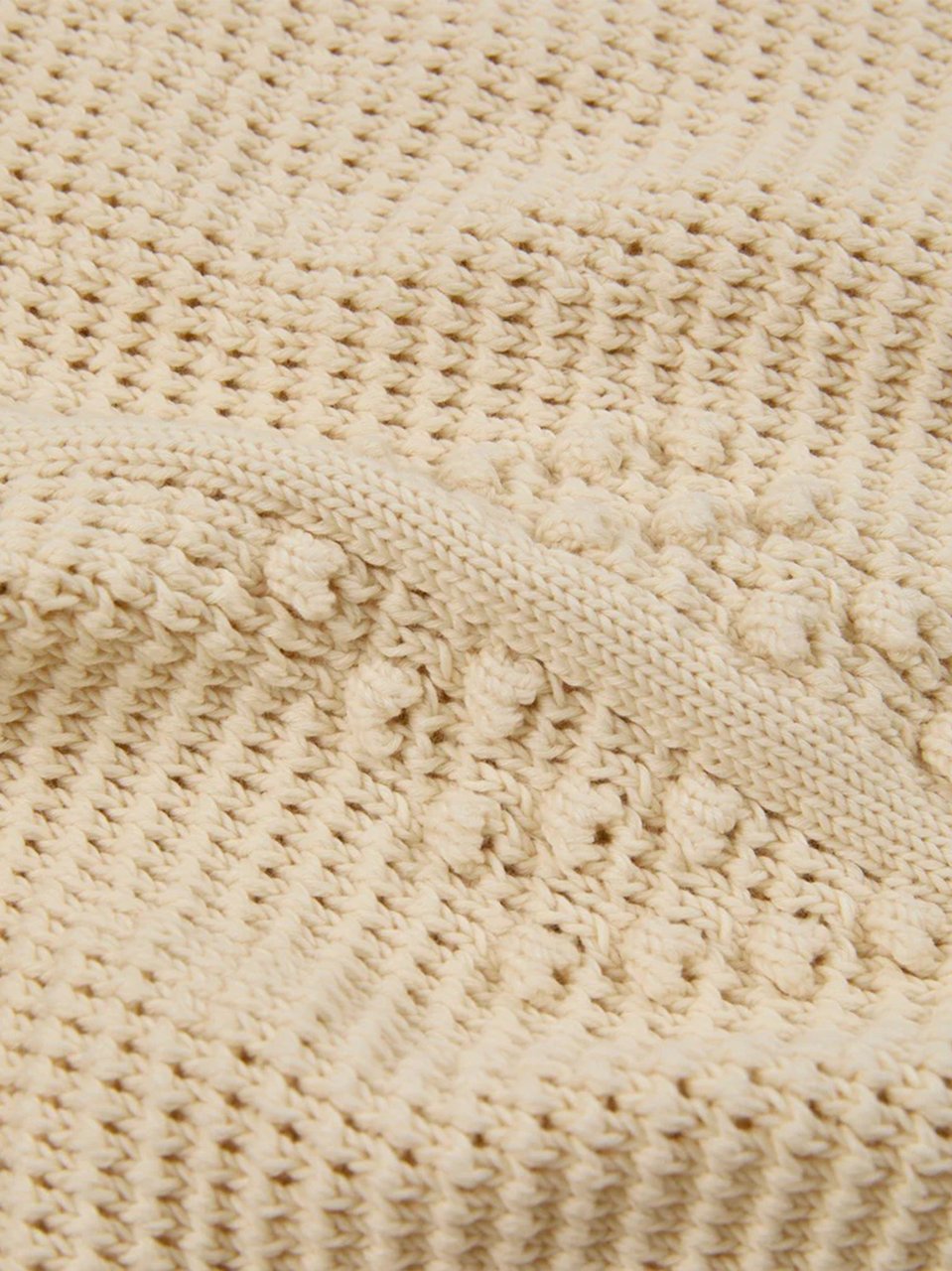 Slowear Textured Open-Knit Sleeveless Crop Top Neutraal