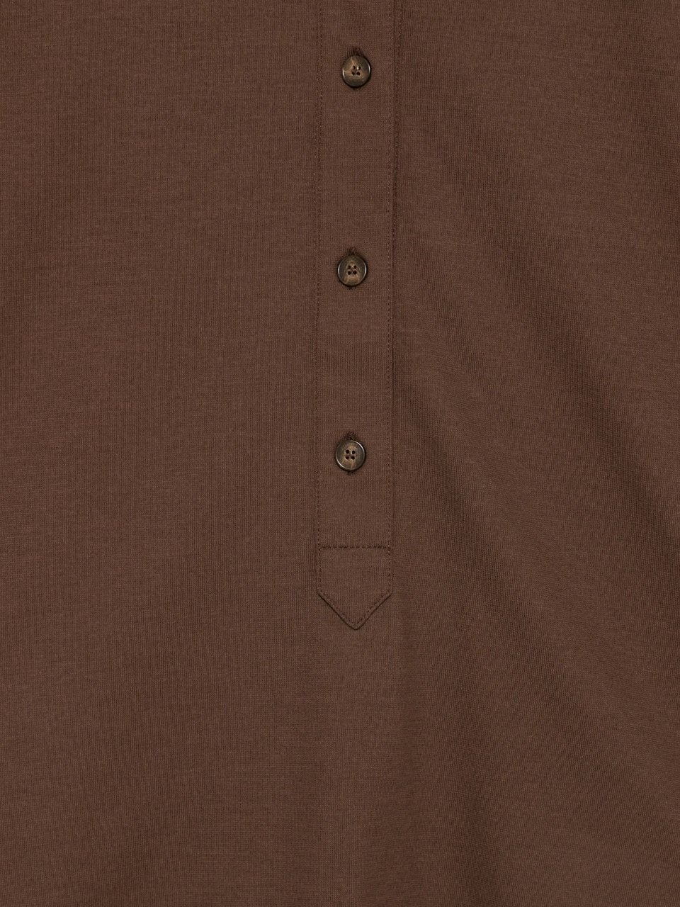 Slowear Brown Cropped Relaxed Fit Polo Shirt Zwart