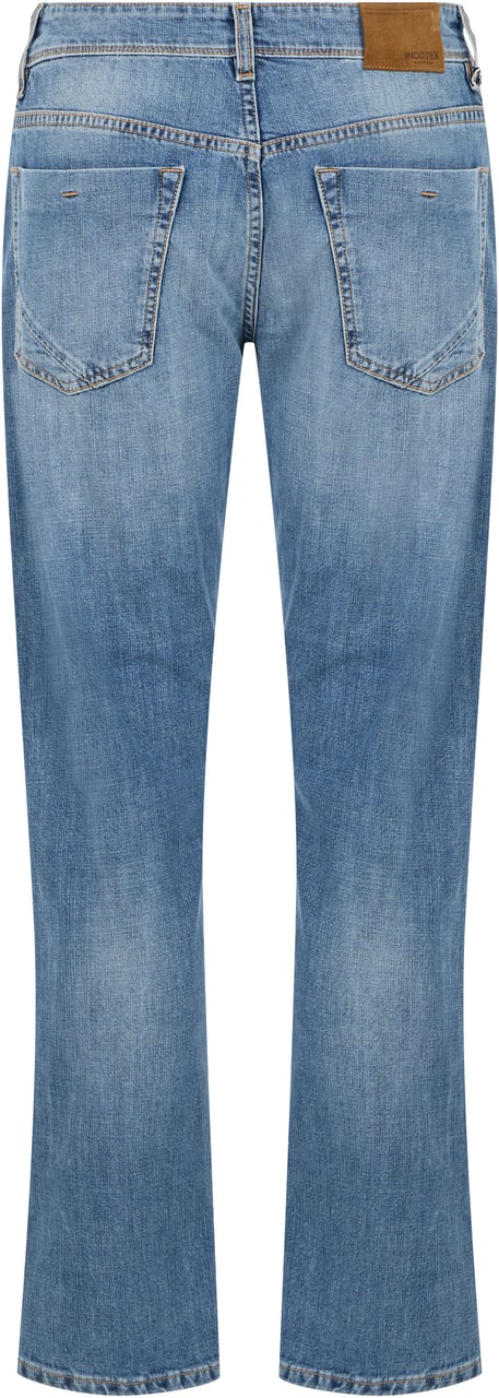 Slowear Regular Fit jeans with five pockets Blauw