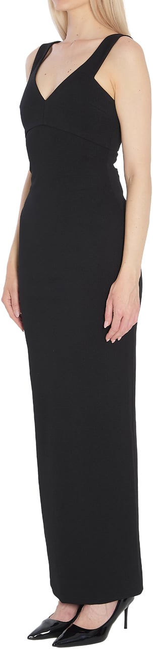 Solace London Nalani Maxi Dress in Black Zwart