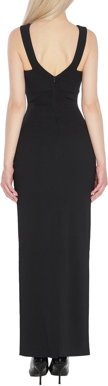 Solace London Nalani Maxi Dress in Black Zwart