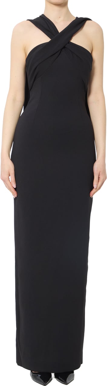 Solace London Rona maxi dress Zwart