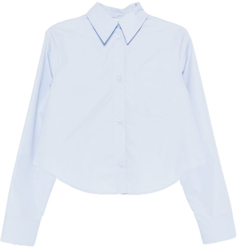 Sportmax Shirts Clear Blue Blauw