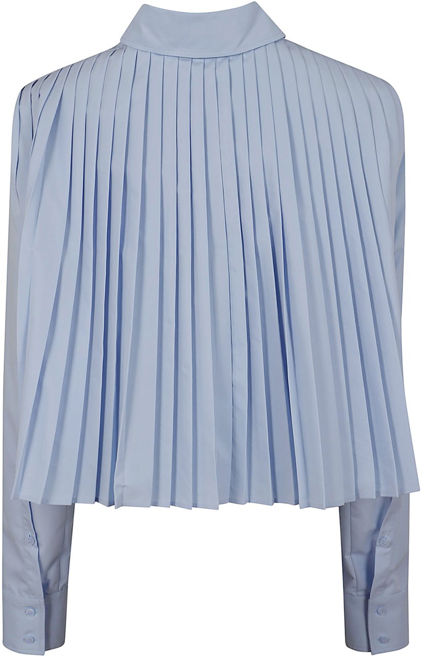 Sportmax SPORT MAXMARA Camicia plissè dietro CEPPO Lichtblauw
