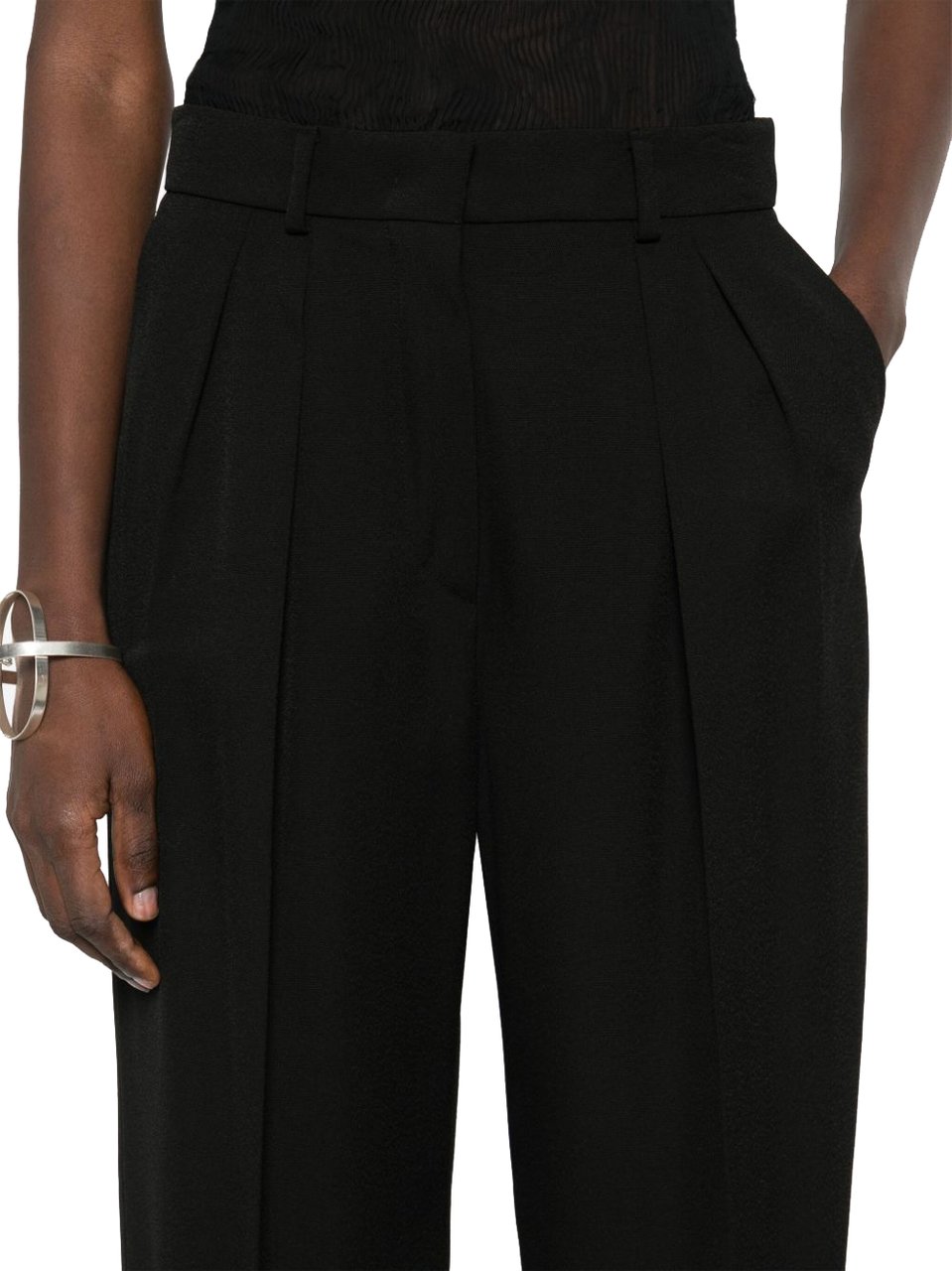 Sportmax Trousers Black Zwart