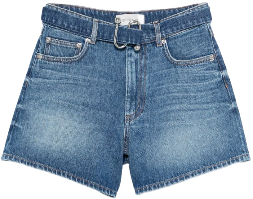 Sportmax Shorts Navy Blauw