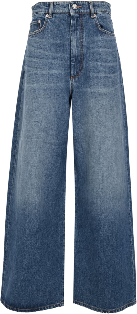Sportmax Trousers Blue Blauw