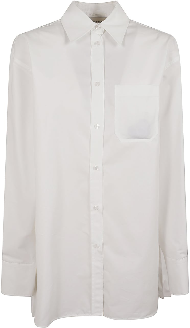Sportmax SPORT MAXMARA camicia over plissè NESPOLA Wit