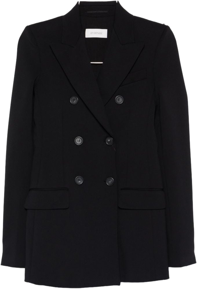Sportmax Coats Black Zwart