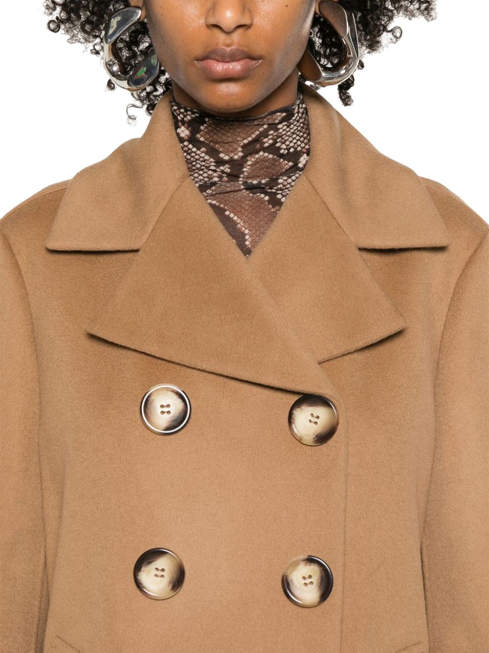 Sportmax Coats Camel Beige