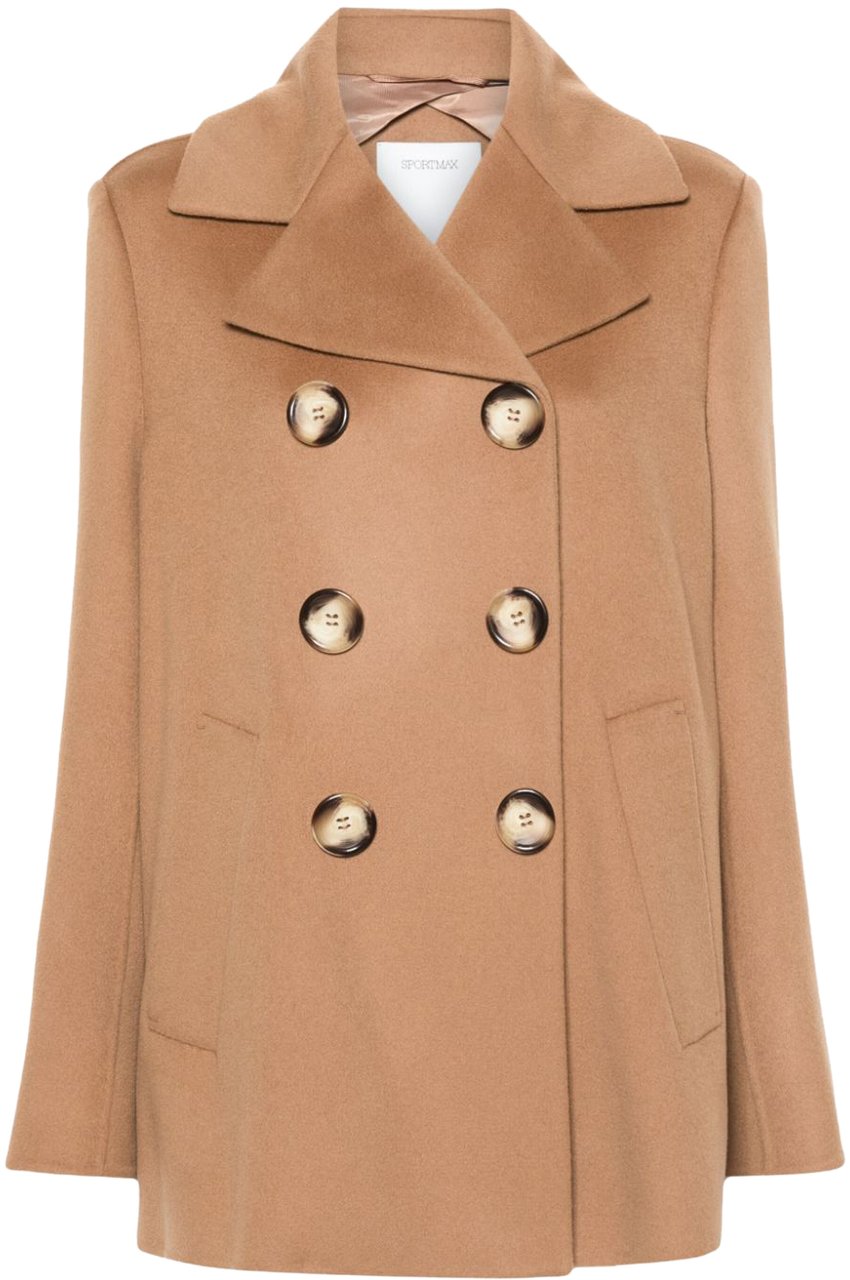 Sportmax Coats Camel Beige