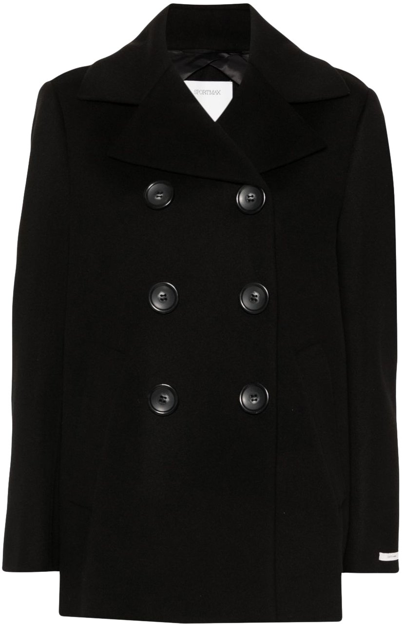 Sportmax Coats Black Zwart