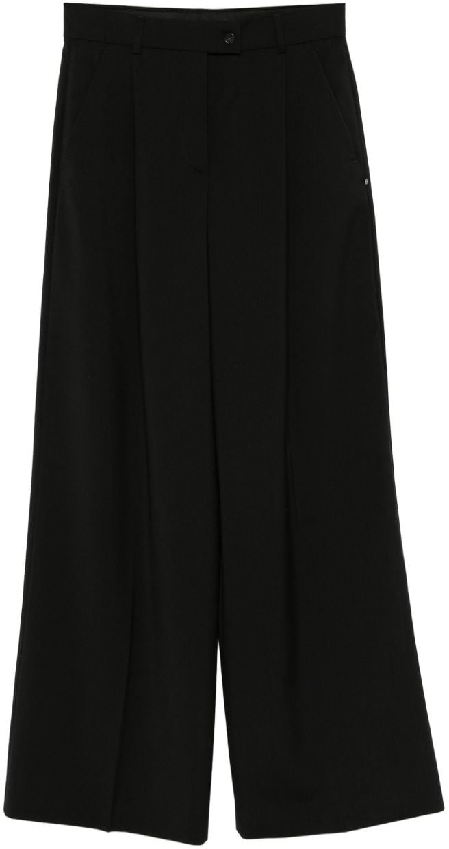 Sportmax Trousers Black Zwart