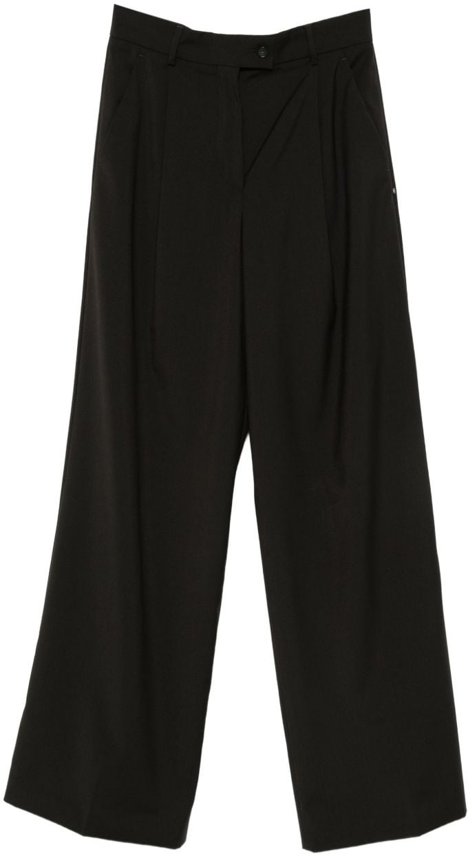 Sportmax Trousers Black Zwart