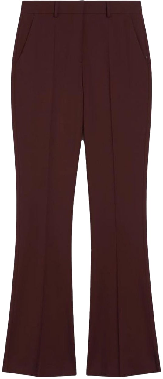 Sportmax Trousers Bordeaux Rood