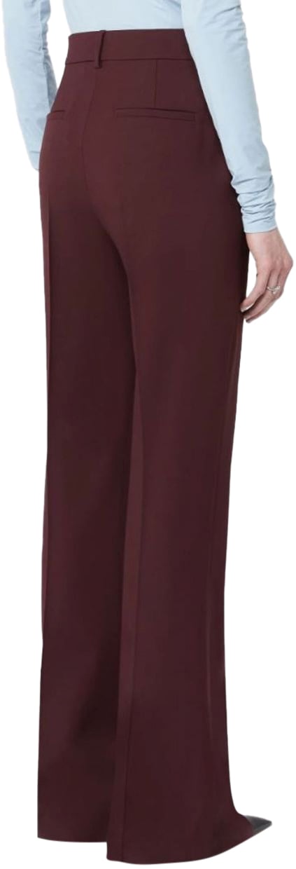 Sportmax Trousers Bordeaux Rood