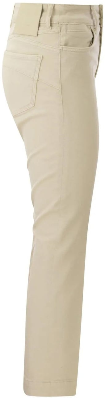 Sportmax Nilly Cotton Denim Jeans Beige