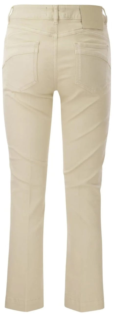 Sportmax Nilly Cotton Denim Jeans Beige