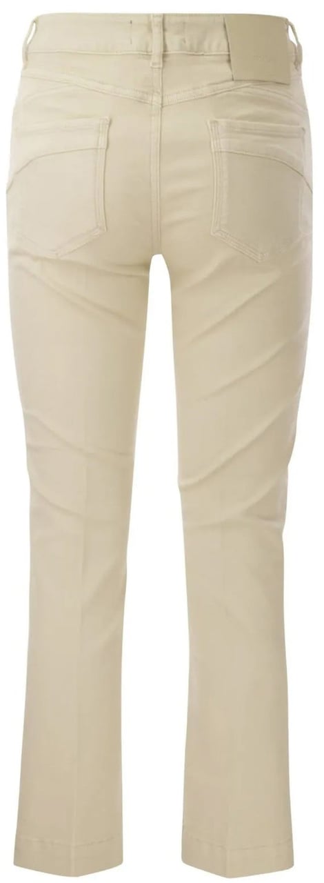Sportmax Nilly Cotton Denim Jeans Beige