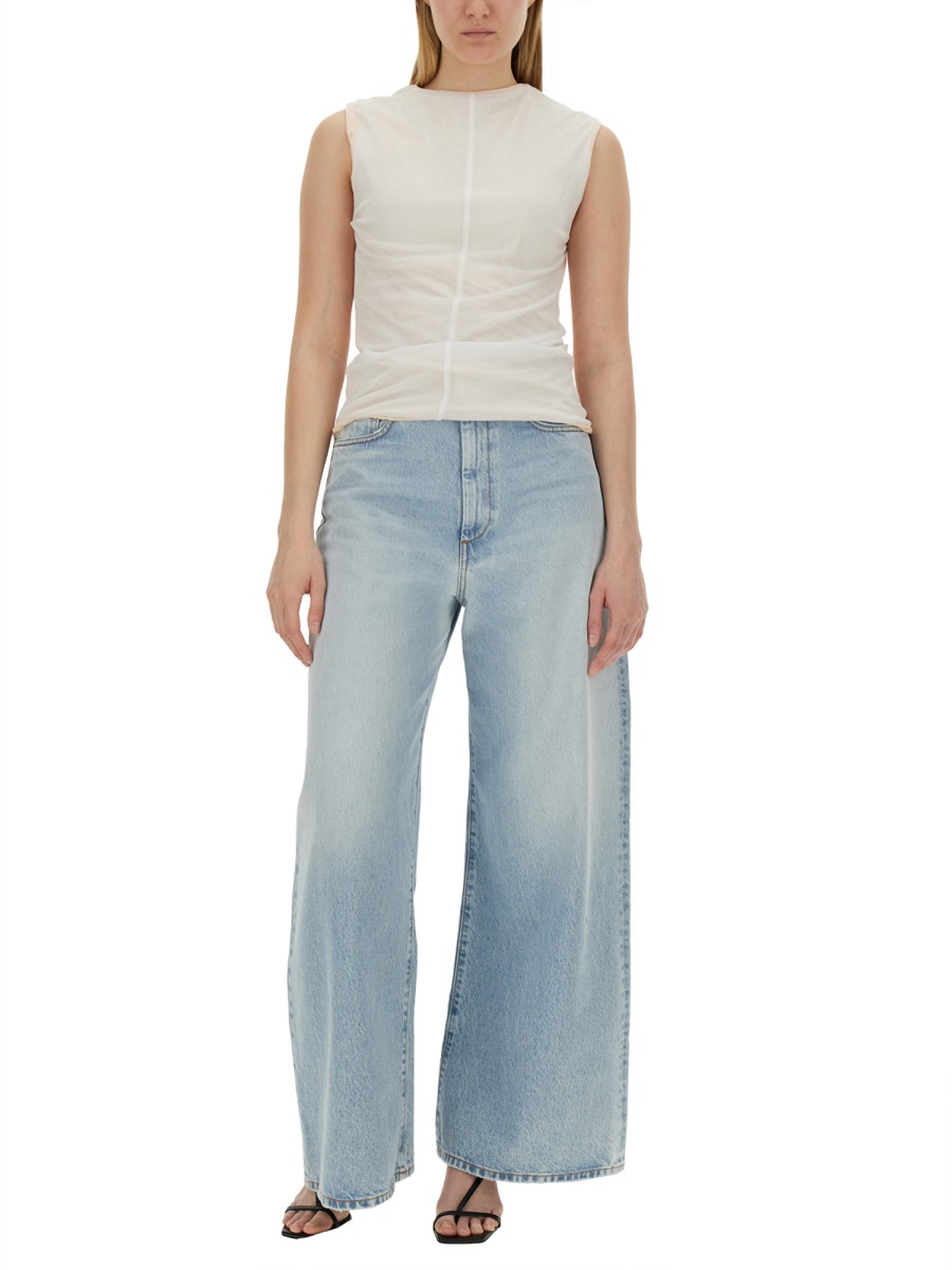 Sportmax Sleeveless Fitted Top with High Neckline Grijs