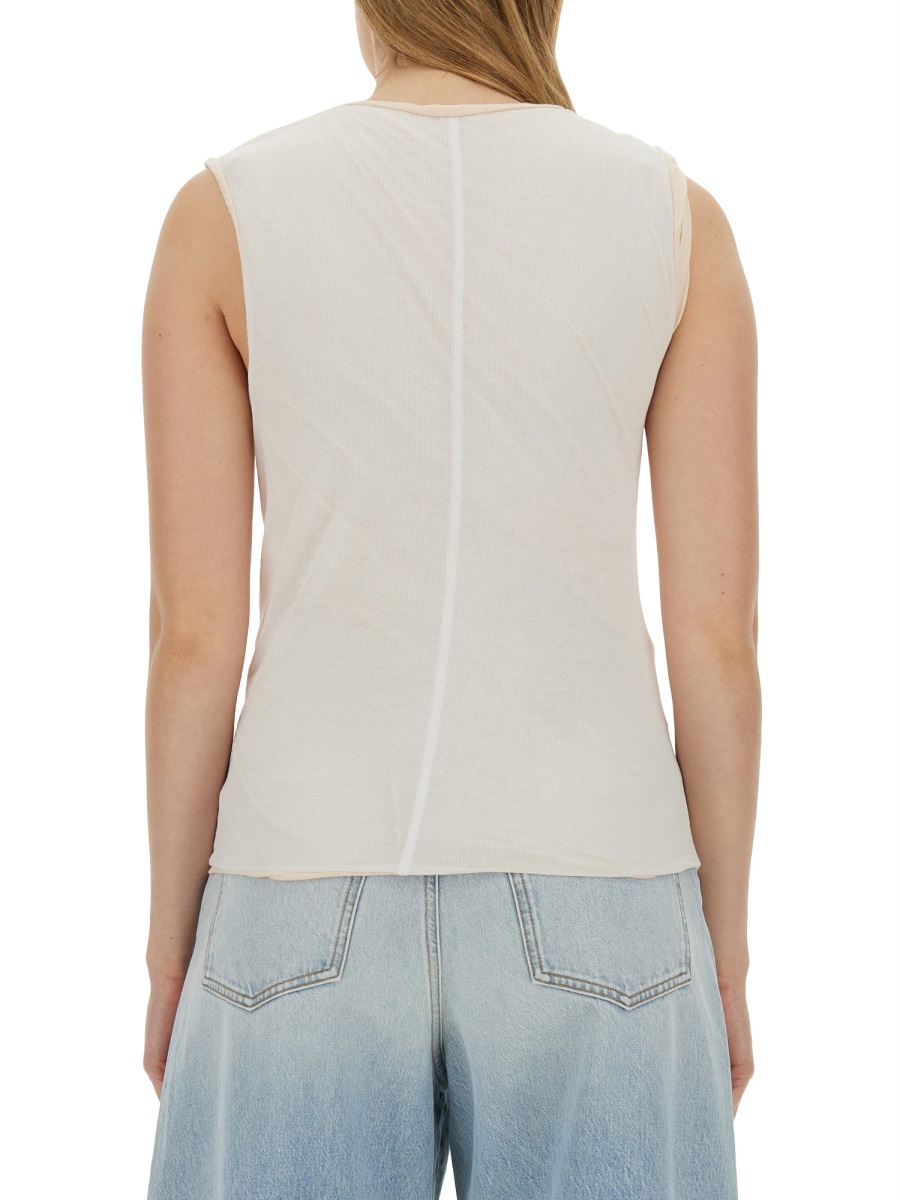 Sportmax Sleeveless Fitted Top with High Neckline Grijs