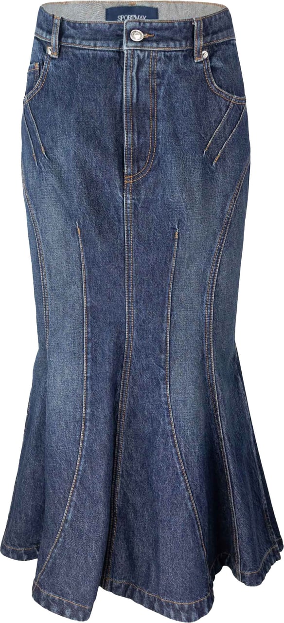 Sportmax Skirts Blue Blauw