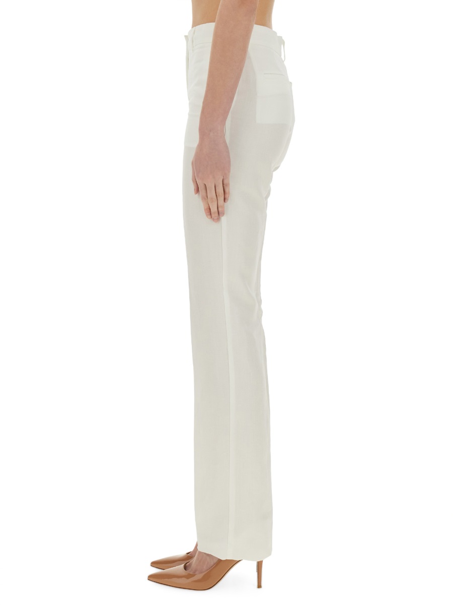 Sportmax Straight-Fit Tailored Pants With Mid-Rise Waist Wit
