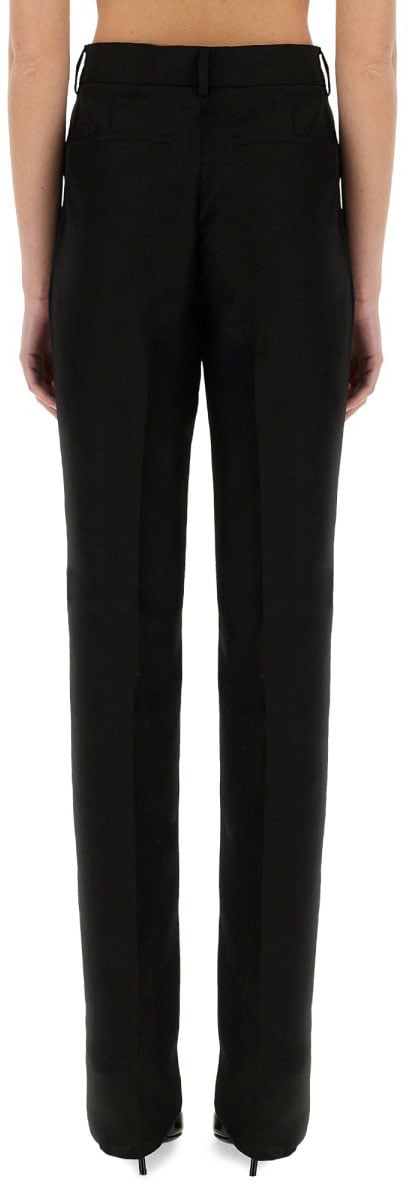 Sportmax Straight-Fit Tailored Pants With Minimalist Design Zwart