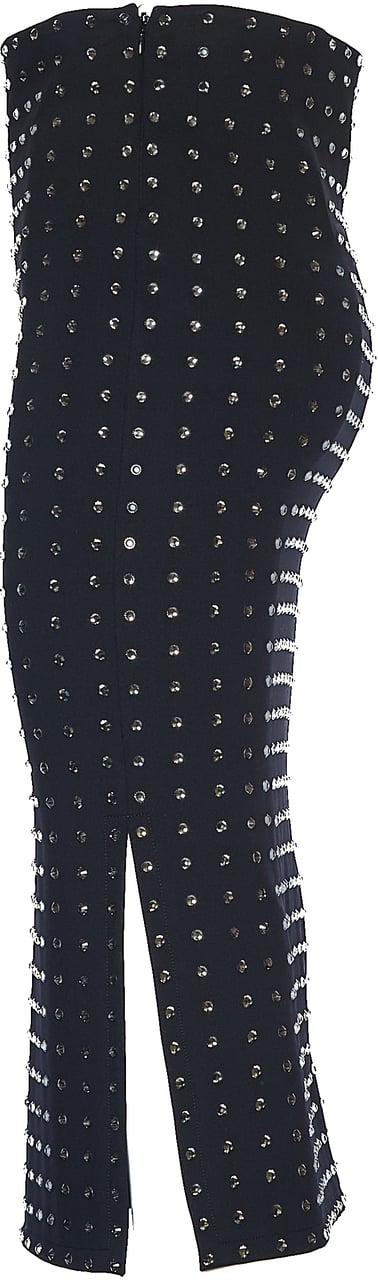 Sportmax Gonna Nome In Jersey Scusa Con Strass Zwart