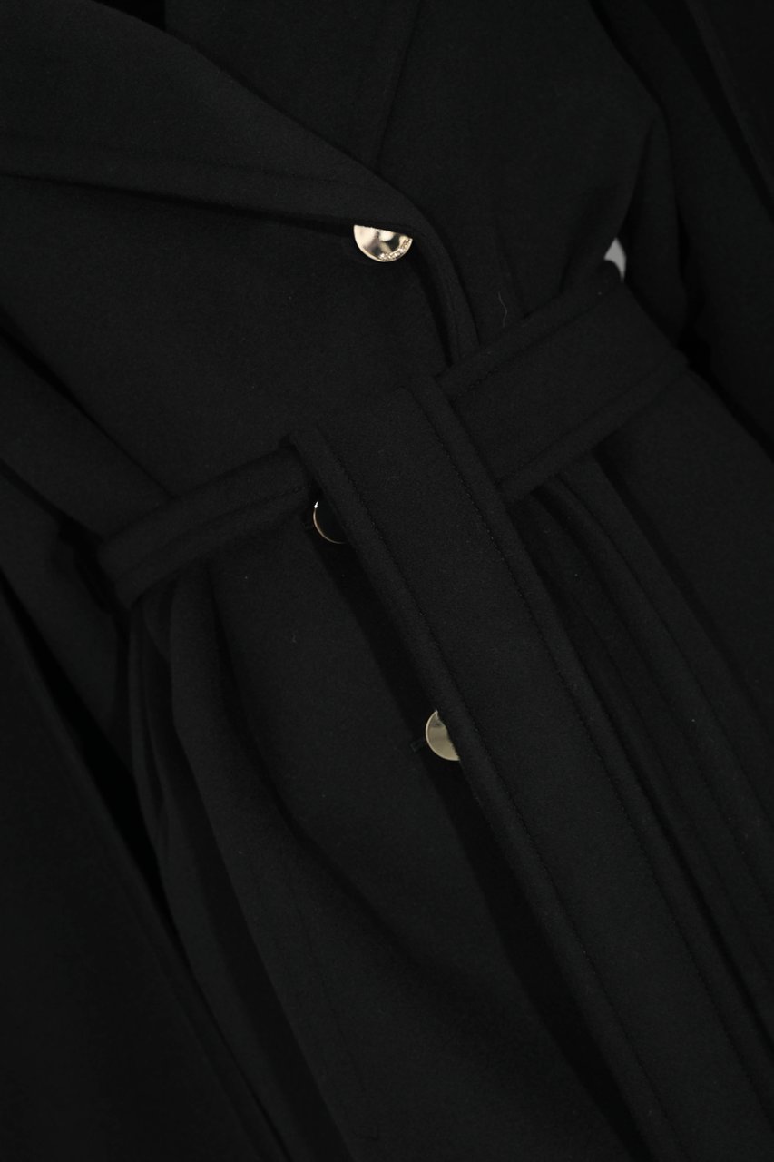 Sportmax Coats Black Zwart